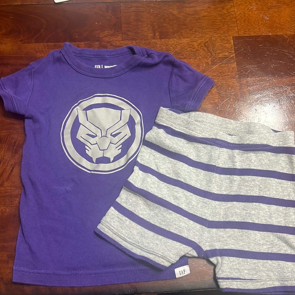 GAP pajamas set black panther